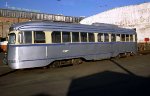 Septa repainted PCC #2054 is at the Courtland St. Shop in Philadelphia, PA. November 8, 1980